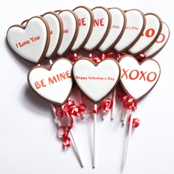 12 Conversation Hearts Lollipops 