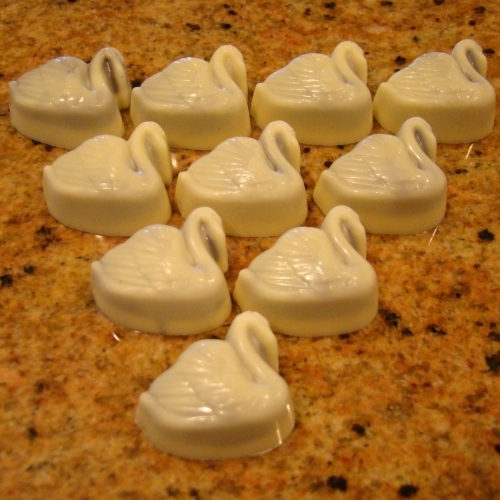 98 Pc Bulk Classic White Chocolate Swans